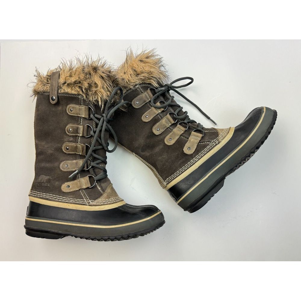 SOREL Joan Of Arctic Winter Snow Boots Women 7 Waterproof Lace up NL1540-051